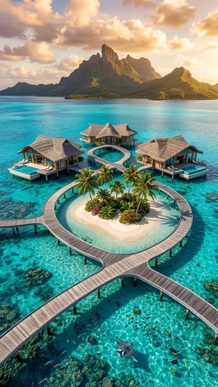 Maldives Overwater Bungalows Luxury Lagoon